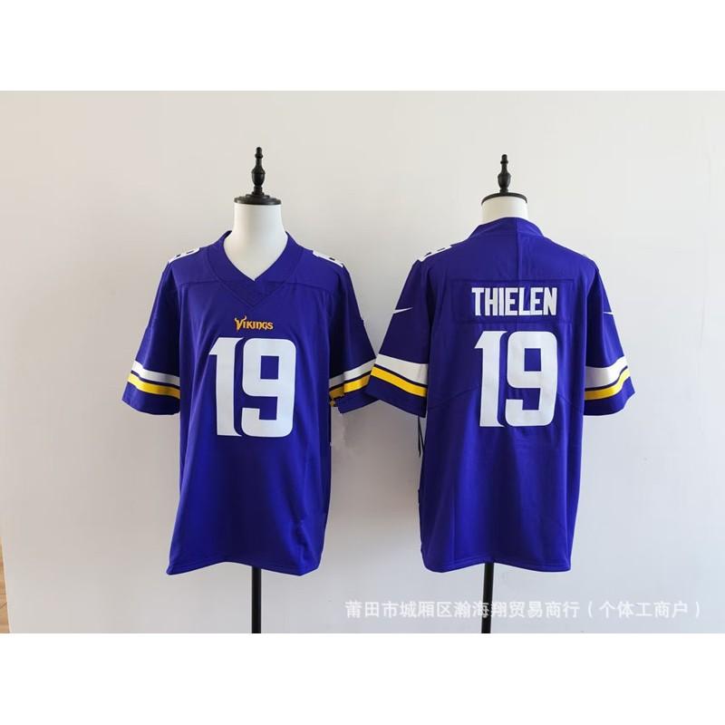 Vikings Team Football Jersey 22 Number Embroidered Rugby Shirt Adult Unisex