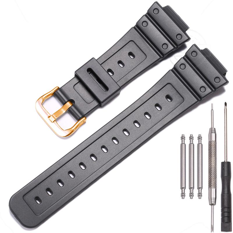 16mm Resin Strap Suitable For Casio DW-5900 DW-6900 5600E GW-M5610 Band Bracelet Pin Buckle Accessories