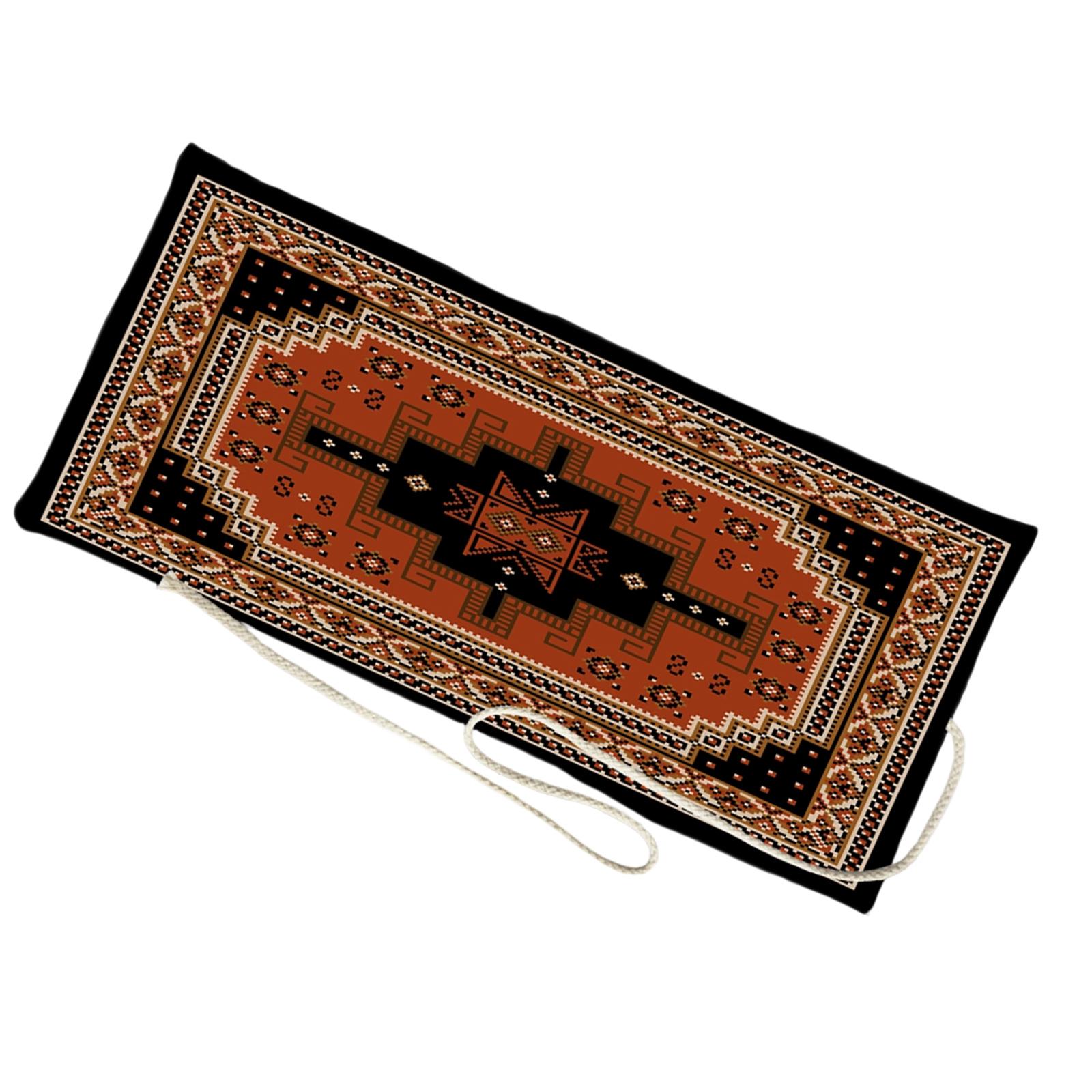 Traditional Themed Linen Tarot Pouches With Dateless Persians Artwork Handmade Tarot Wallet For Organized Card Collections 1