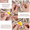 Plastic Embroidery Floss Bobbins Embroidery Floss Organizer for Cross Stitch Yarn Bobbin Winder for DIY Sewing Thread Storage