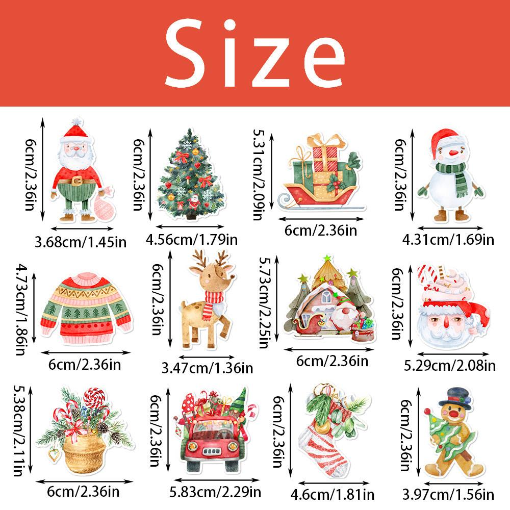 Table Theme Christmas Decor Disposable Paper Straws Set With Santa Pattern Claus