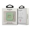 Guess Gua2Lschsn Airpods 1/2 Cover Zielony/Green Silicone Charm Heart Collection