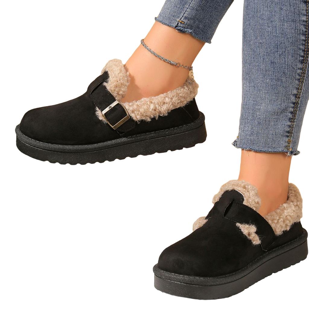 Women's Winter Shoes with Belt for Casual Wear