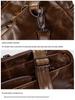 Convertible Genuine Leather Travel Bag with Hidden Straps, Expandable Large Capacity, Multifunctional for Casual Use