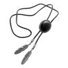 Vintage Gemstones Bolo Tie for Adult Unisex Cowboy Necktie Costume Accessories Shirt Bolo Tie for Men PU Rope Necktie