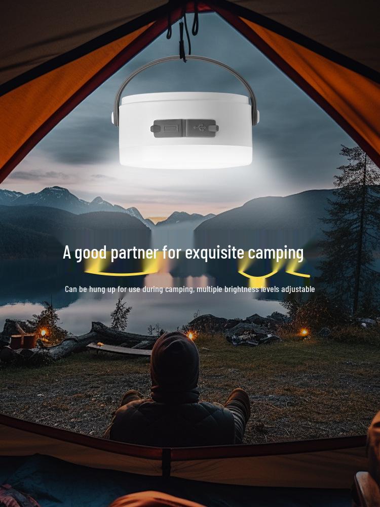 Portable Camping Tent Light with Strong Illumination, Long Battery Life, and Emergency Hanging Feature