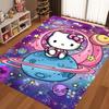 New Hello Kitty Cartoon Cat Non-slip Rug for Living Room, Soft and Comfortable, Suitable for Bedrooms, Children's Playrooms,