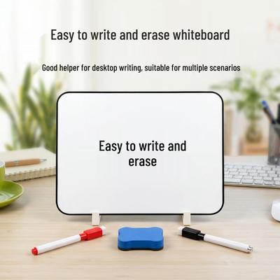 Desktop Double-Sided Magnetic Whiteboard, Easy To Write & Erase, for Office and Teaching.