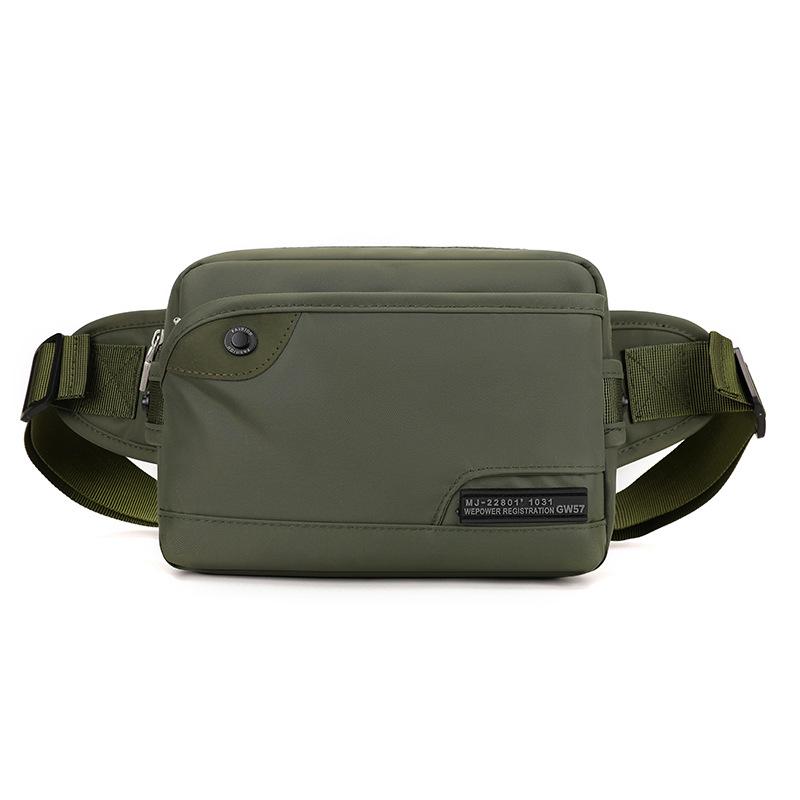 

Men s Trendy Waterproof Nylon Waist Bag Casual Cycling Chest Pack Multi-Functional Crossbody Shoulder Sling Bag for Outdoor армія зелений колір
