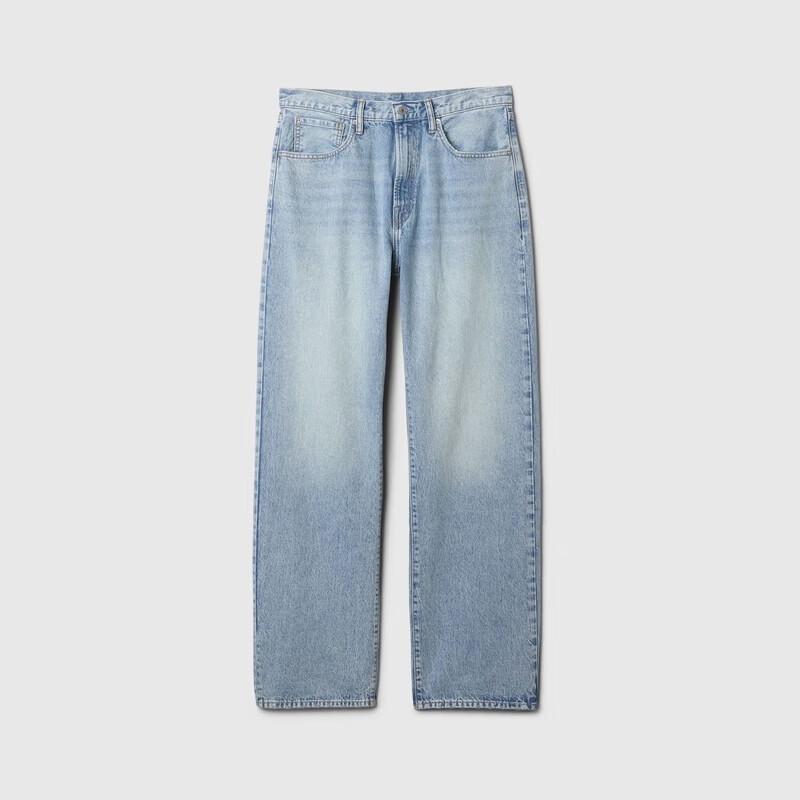 Gap Men's Retro Washed Loose Straight Jeans