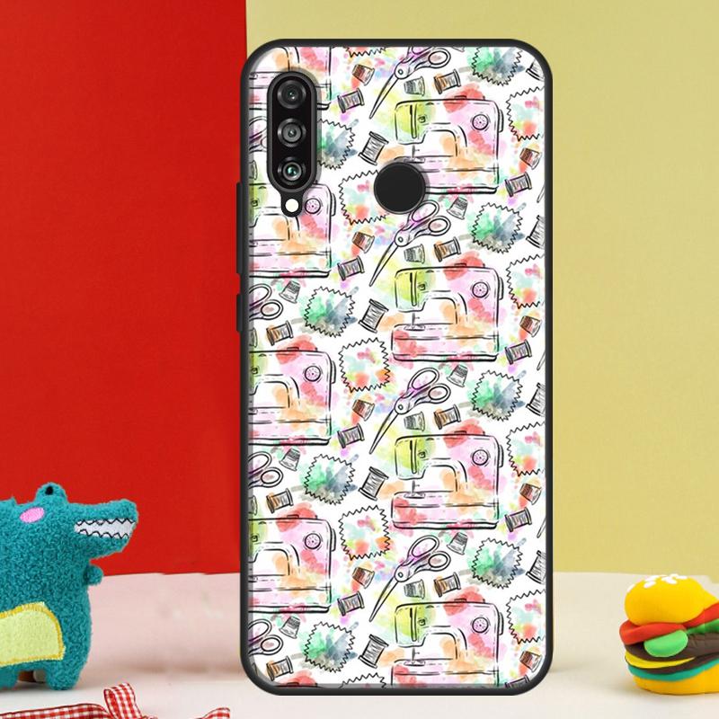 Sewing Machine For Huawei Nova 12s 12i 11i 8i 9 10 SE Y91 Y90 Y60 Y70 Y72 Y61 P20 P40 P30 Lite P60 Pro Case