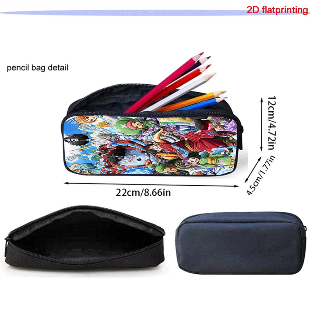 One Piece 3 In 1 Lightweight Adjustable Front Pocket School Backpack Set With Crossbody Bag Pencil Case For Boys Girls Ages 6-10