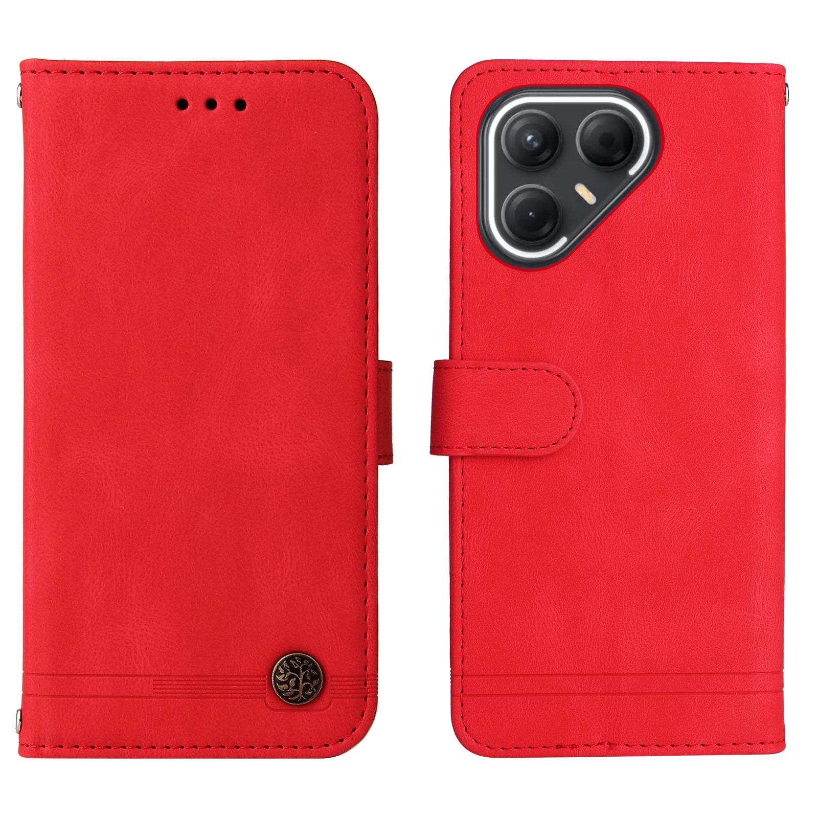 

Для TECNO Pova 7 5G Кожаные чехлы-кошельки Чехол для телефона с приятной на ощупь кожей Подставка с ремешком C