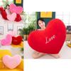 Plush Heart-shaped Pillow With Pp Cotton Filling Fruit Design Customizable Sizes