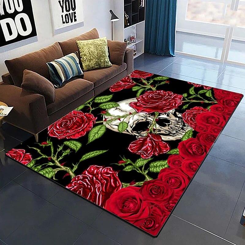 

Серія жахів Черепа перед Різдвом Візерунок Килимок Спальня Губка Приліжковий килимок Вхідні двері Килим Можна прати 40cm x 60cm