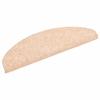 VidaXL Tapis d'escalier auto-adhésifs 30 pièces 65 x 21 x 4 cm Marron clair Demi-rond Grand 3365655