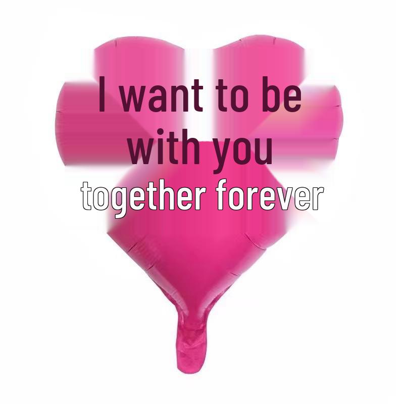 Qixi Valentine's Day Romantic Pink Heart & Star Balloons for Weddings & Birthdays