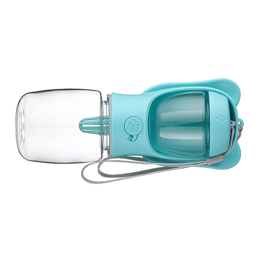 Lightweight Dog Travel Water Bottle Dual Storage Walking Pet Drink Cup  Small Medium Pets