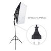 Photography Studio Cube Umbrella Softbox Light Lighting Tent Kit Photo Video Equipment 2 * 135W Bulb 2 * Tripod Stand 2