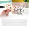 Etikettdispenser Klistremerkerullholder Klistremerkedispenser Støvbestandig 7 Rom Klar Etikettholder Organizer