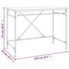 Desk Grey Sonoma 100 x 50 x 76 cm Particleboard and Iron