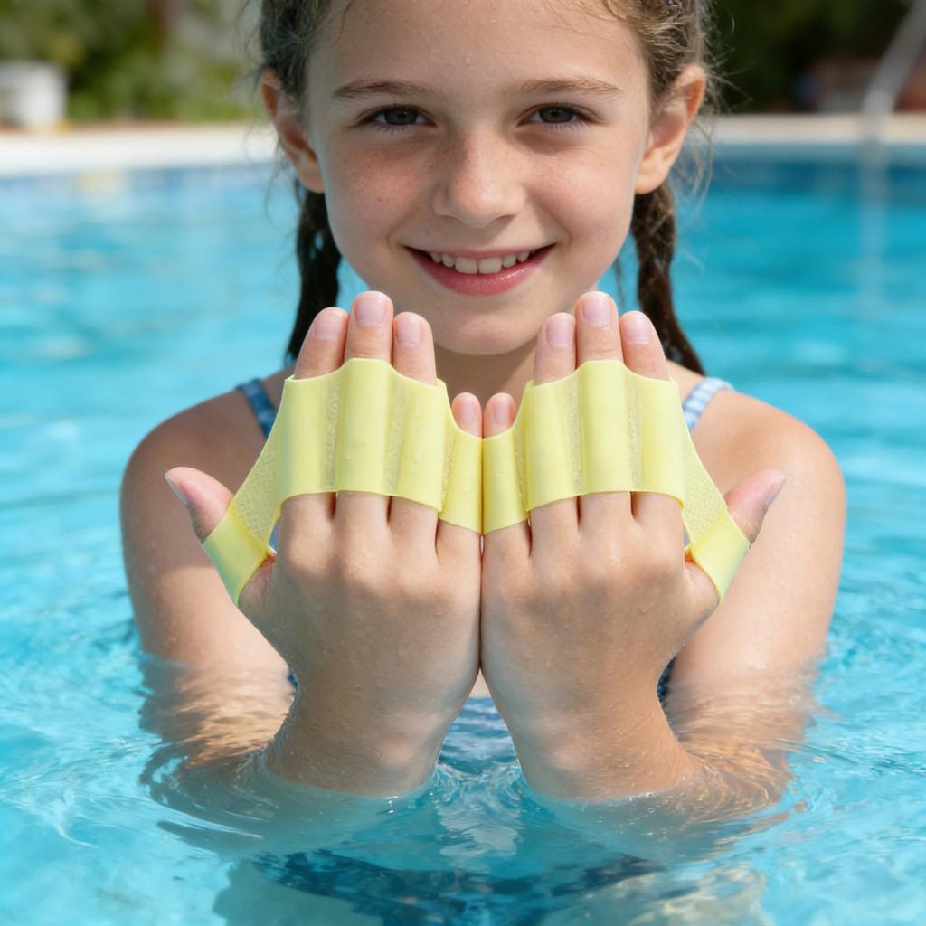 Swimming Gloves,Swim Gloves,Webbed Gloves For Swimming Swim Fins Swim Gloves Aquatic Fitness Water Resistance For Women Men Kids