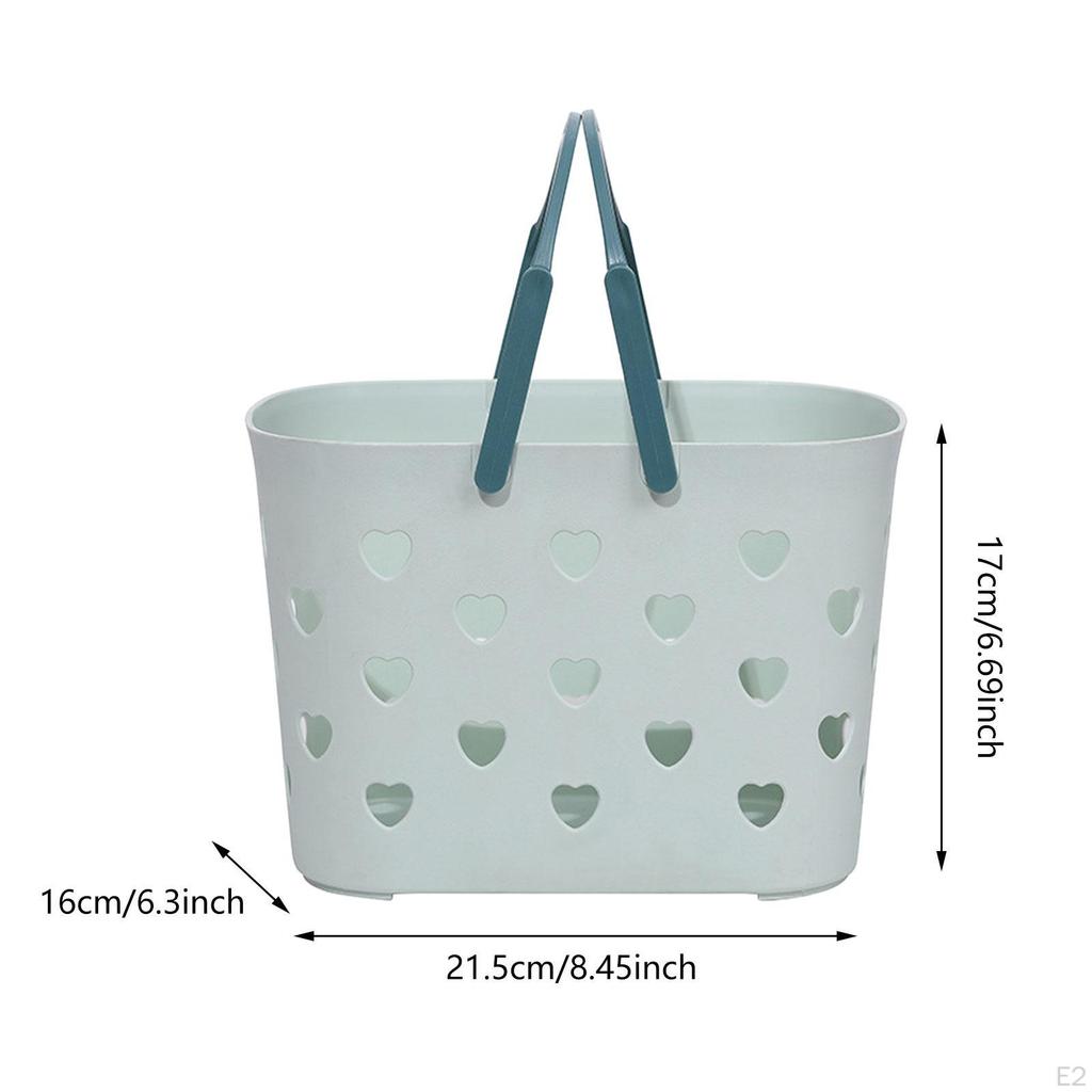 Beach Tote Bag Bathing Basket Organizer Hollow Heart Bath