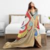 Yokai Watchs  Flannel Blanket Spring  Super Soft Bedding Throws For Boy Girl Outdoor Funny Bedspread Sofa Bed Cover