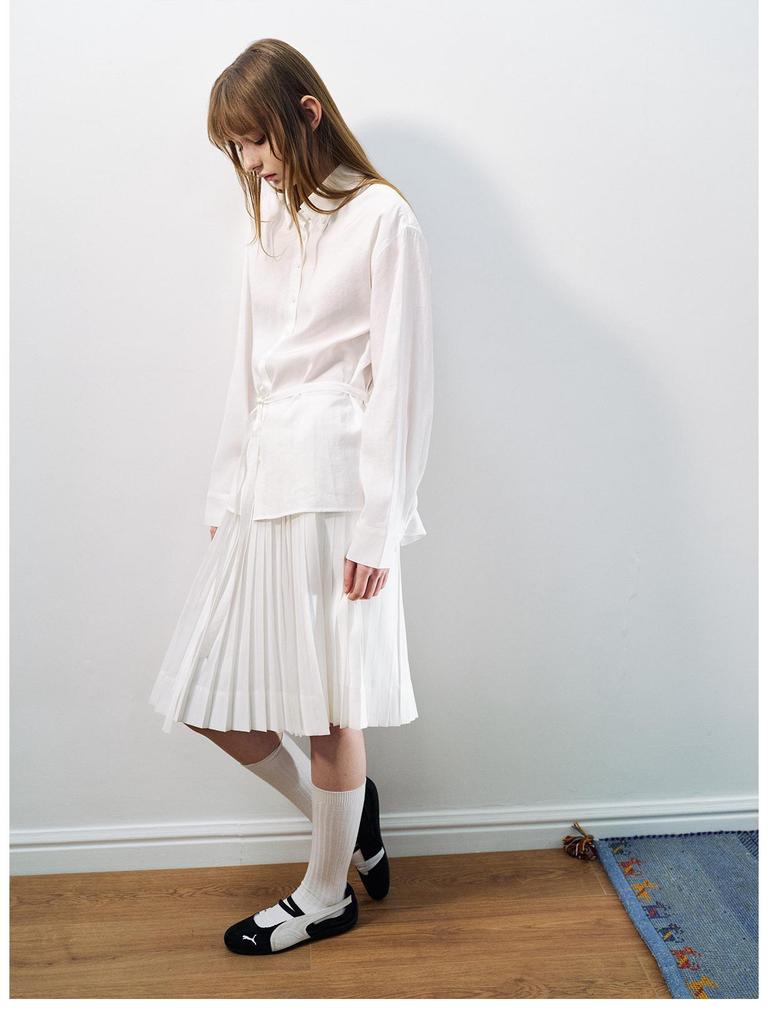 Spring New Modal Pleated Relaxed Midi Skirt - Cloud-Like Comfort