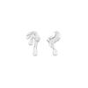 Fashion Sliver Color Water Drop Earrings For Women Vintage Punk Metal Irregular Personality Earrings Jewelry