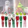 Doll Suffed Christmas Plush Toy Dressed Elf Ornament For Home Decor Gift