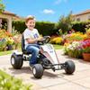 Go-Kart, Pedal Car with Adjustable Seat, Brake, Pedal Drive, Pedal Vehicle with Forward and Reverse Gear