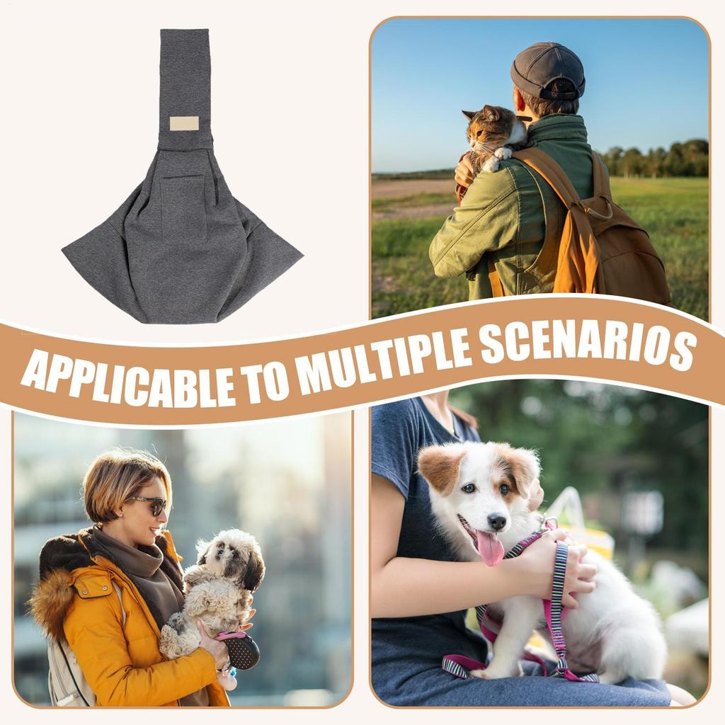 Pet Carrier Bag Breathable Portable Lightweight Carrying Bag Pet Sling Carrier for Travel Hiking Walking Vacation Beach Garden