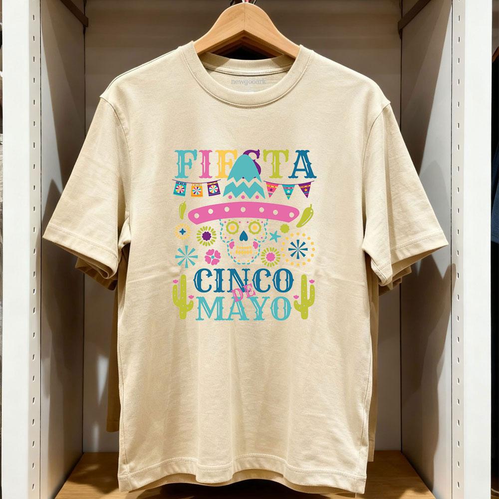 

Cinco de Mayo Fiesta TShirt Women Unisex Casual cotton graphic t shirts Adult streetwear camisetas tops tee Shortsleev S