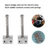 5PCS Spring Screws String Saddles Metal Electric Bass Bridge Saddles  Bass Electric Guitar Kits