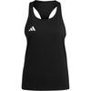 Adizero Essential Striped Color Block Design Soft Comfortable Breathable Sleeveless Tank Top Women Tops Black IN1180
