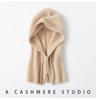 European & American Women's Winter Knitted Hooded Balaclava Beanie Scarf.