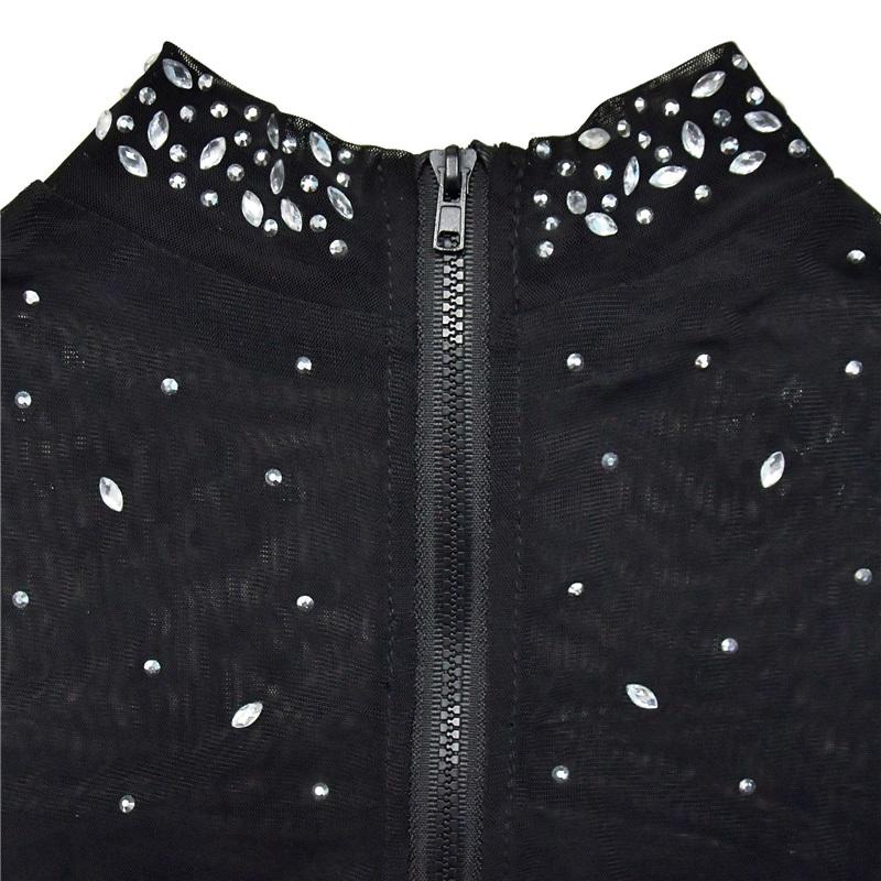 Trendy European American Women Solid Color Mesh Long Sleeve Trousers Two Piece Set Fashionable Outfit