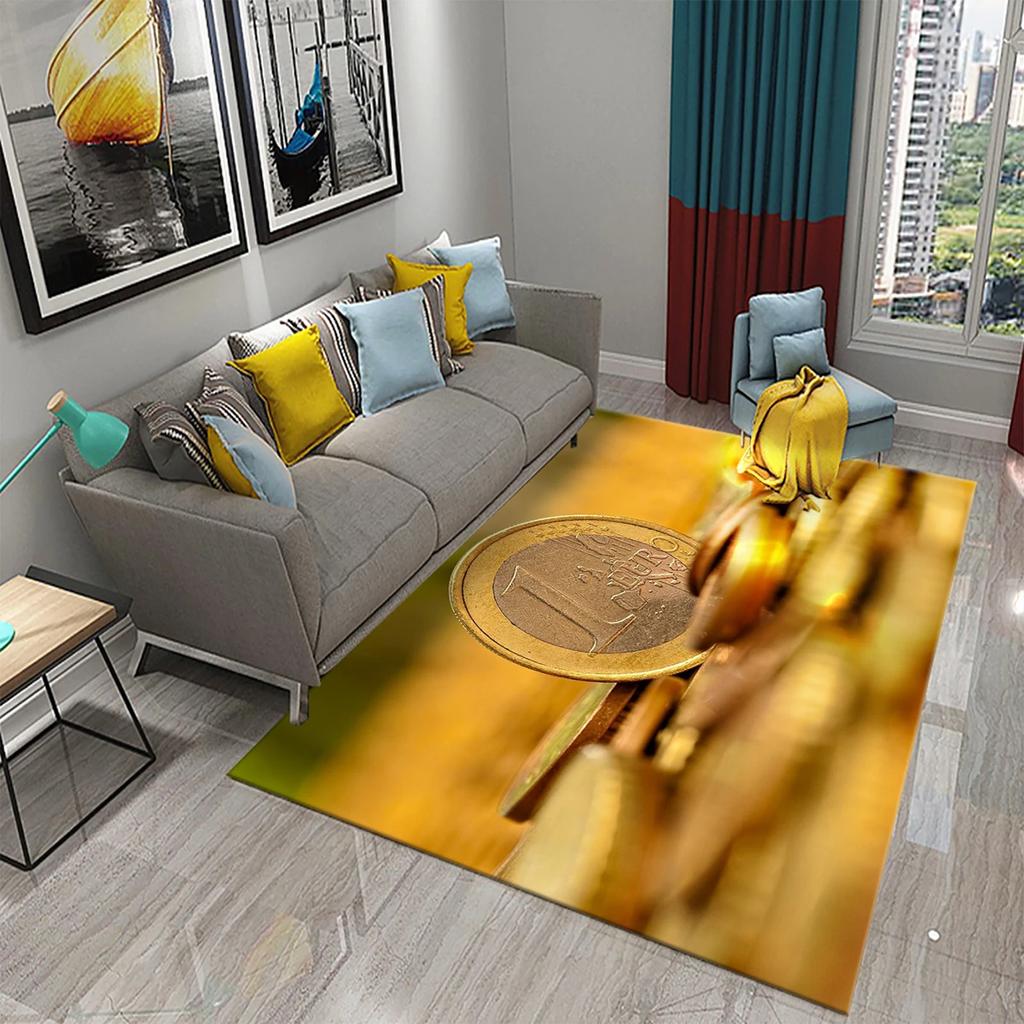 Dollar Money Pattern Carpet Hallway Entrance Doormat Living Room Floor Rugs Home Decor Kitchen Carpet Non-slip Bathroom Area Mat