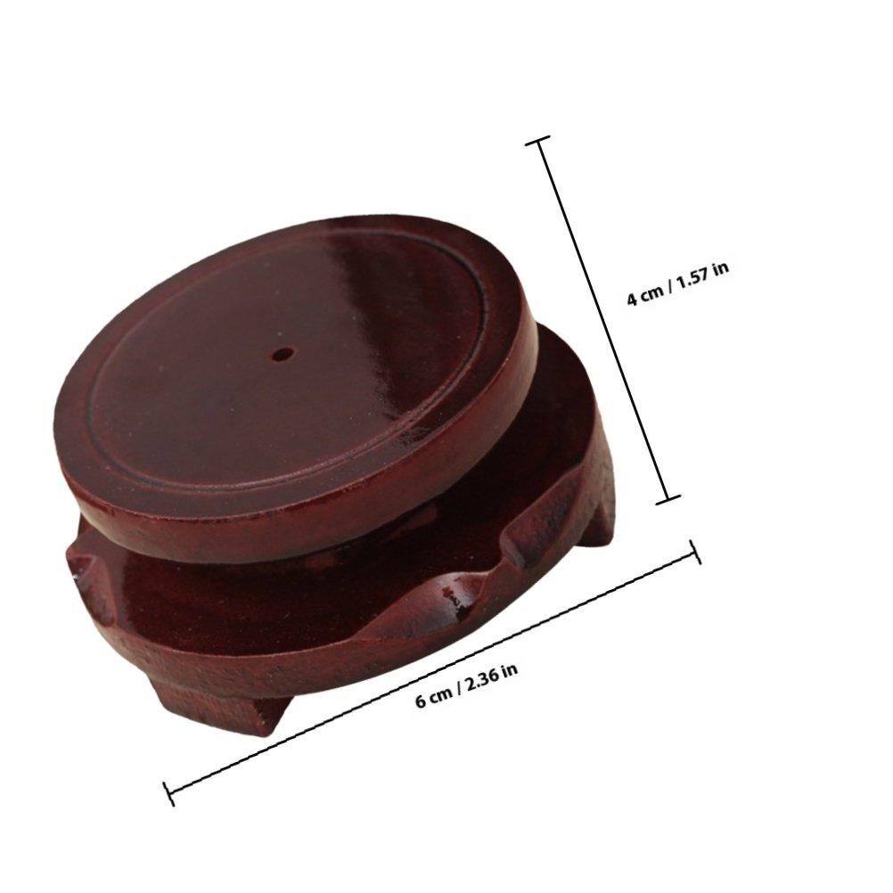 

Sturdy Round Wood Display Riser Stand for Mini Potted Plants Bonsai Fish Tanks Sculptures Crafts Home Decor Wooden Pedestal Desk светло-коричневого