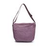 Japanese solid color nylon shoulder bag 2026 new simple and fashionable shoulder bag casual student large-capacity messenger bag