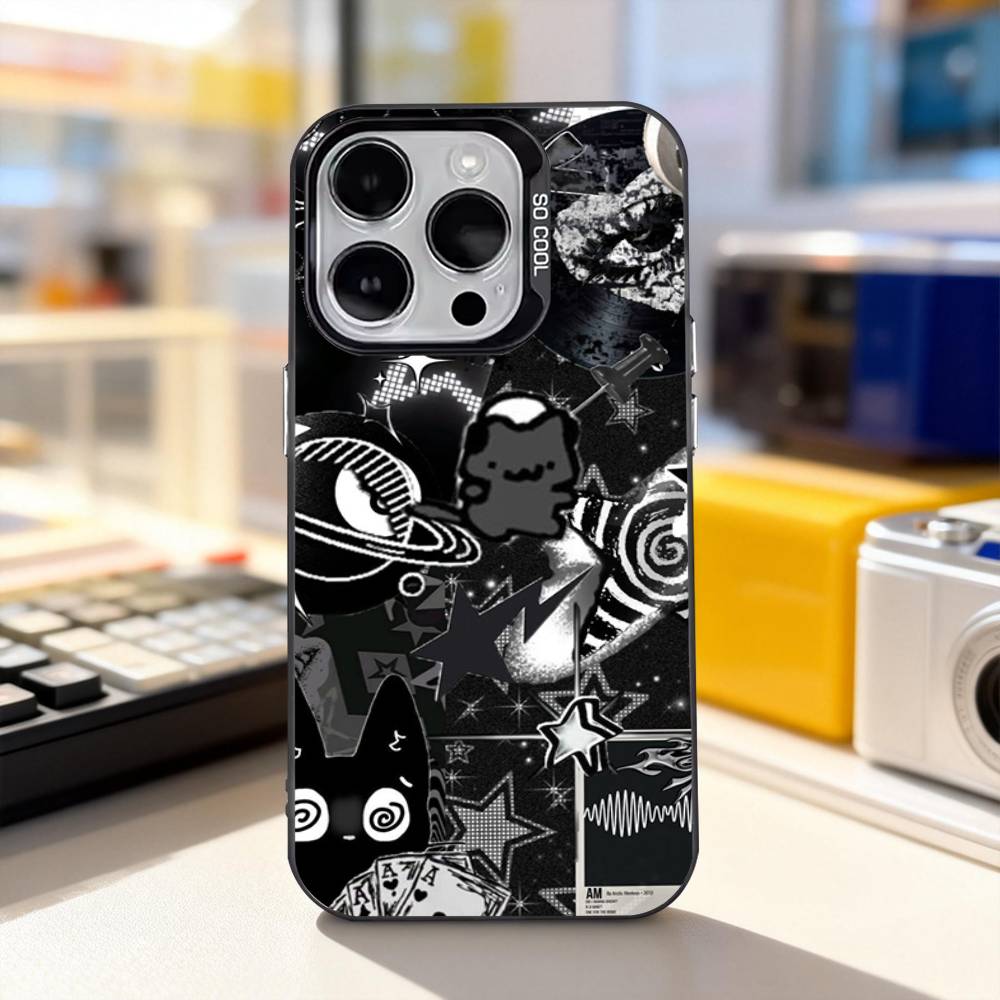 

Fashion Star y-y2k G-Girl For iPhone 17,16,15,14,13,12,11,Pro,Max,Plus,E,Air,Mini Anti Fall Black Matte Hard Bumper Phone Case iPhone14ProMax