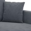 2 Piece Sofa Set with Cushions Dark Gray Velvet