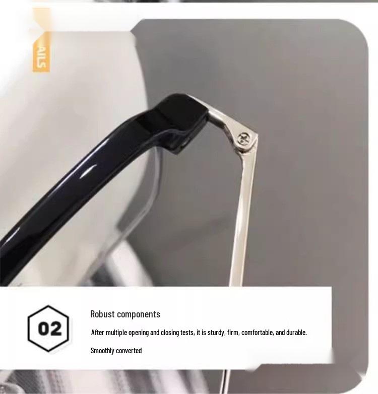 Great White Shark Anti-Blue Light Reading Glasses for Middle-Aged and Elderly - High-Definition Fashion 2024 Model with Free Shipping