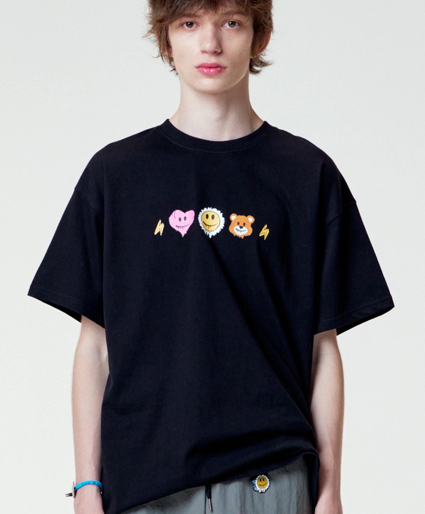 Mister Child Friday Smile T-Shirt Black L