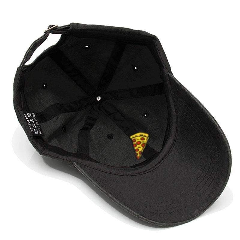 Pizza Embroidered Baseball Caps for Men Women Retro Soft Washed Cotton Dad Hat Snapback Cap Wholesale Dropshipping