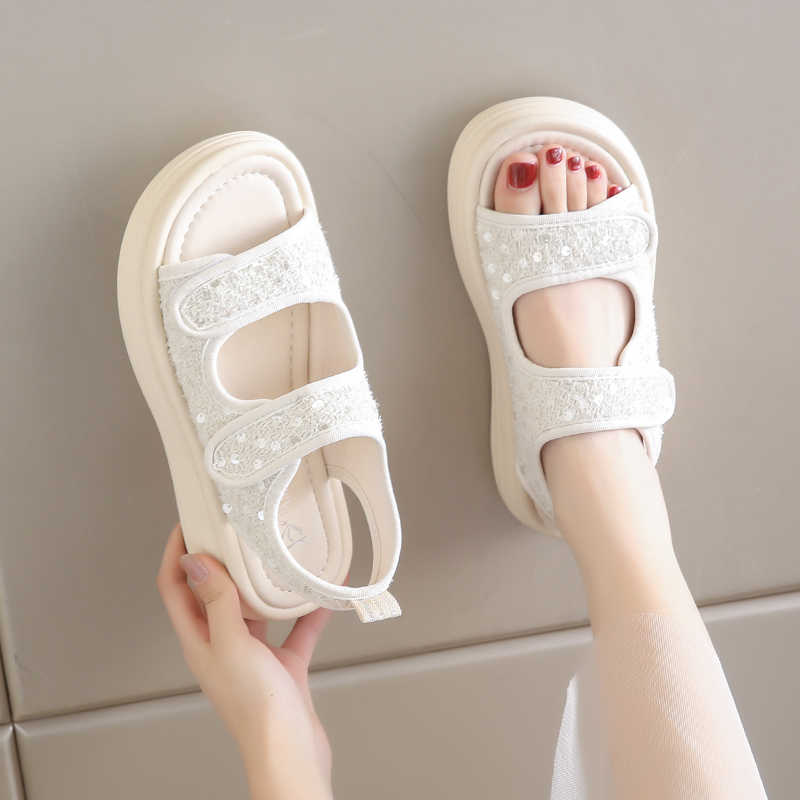 Fashion Round Tip Super Lightweight Green Sandals Indoor Home Slippers Shoes Summer Women Mules Sneakers Sport Trends Sneskers