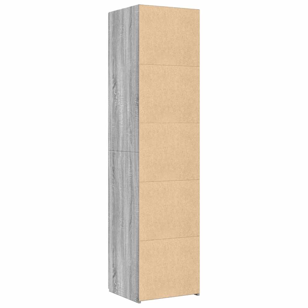 Highboard Gray Sonoma 45 X 42.5 X 185 Cm Particleboard