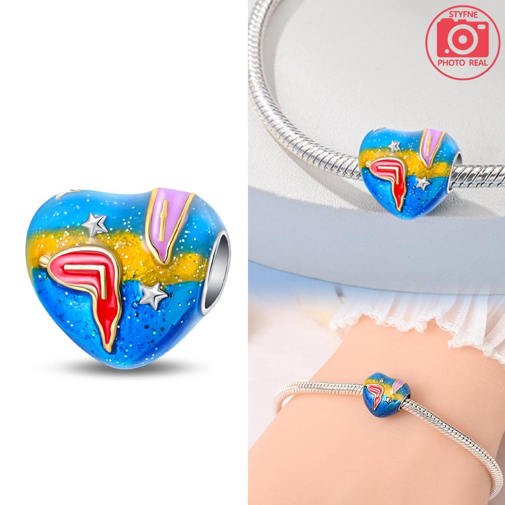 Charms Plata Hasen-Astronauten-Anhänger in Kupferfarben für Charms-Armbänder zur Schmuckherstellung