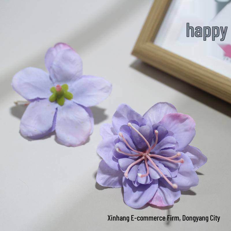 Silk Jasmine Flower Heads for Headdress, Cake & Photography Decorations, DIY Hairpin Craft
